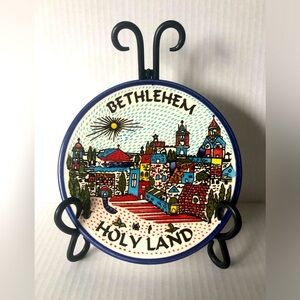 Ceramic Bethlehem Holyland Decorative plate